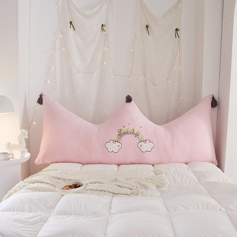 in床头大靠枕床人床拆洗公沙发床头靠背全棉靠腰抱枕