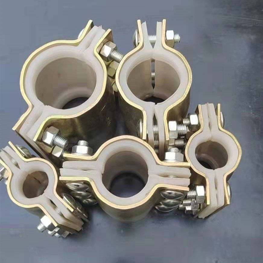 直销E硅胶哈夫节抢修节快速接头耐高温蒸汽管道抱箍卡子三通弯头