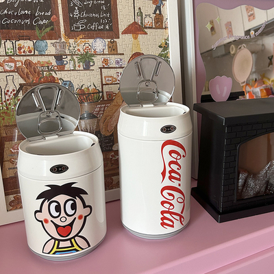 智能感应迷你桌面小垃圾桶爱带盖办公室家用乐车载垃圾筒纸篓