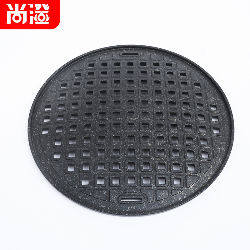 韩式烤盘麦饭石鸡蛋糕烤盘韩式烤肉盘韩国烤肉锅烤盘 无烟碳烤锅