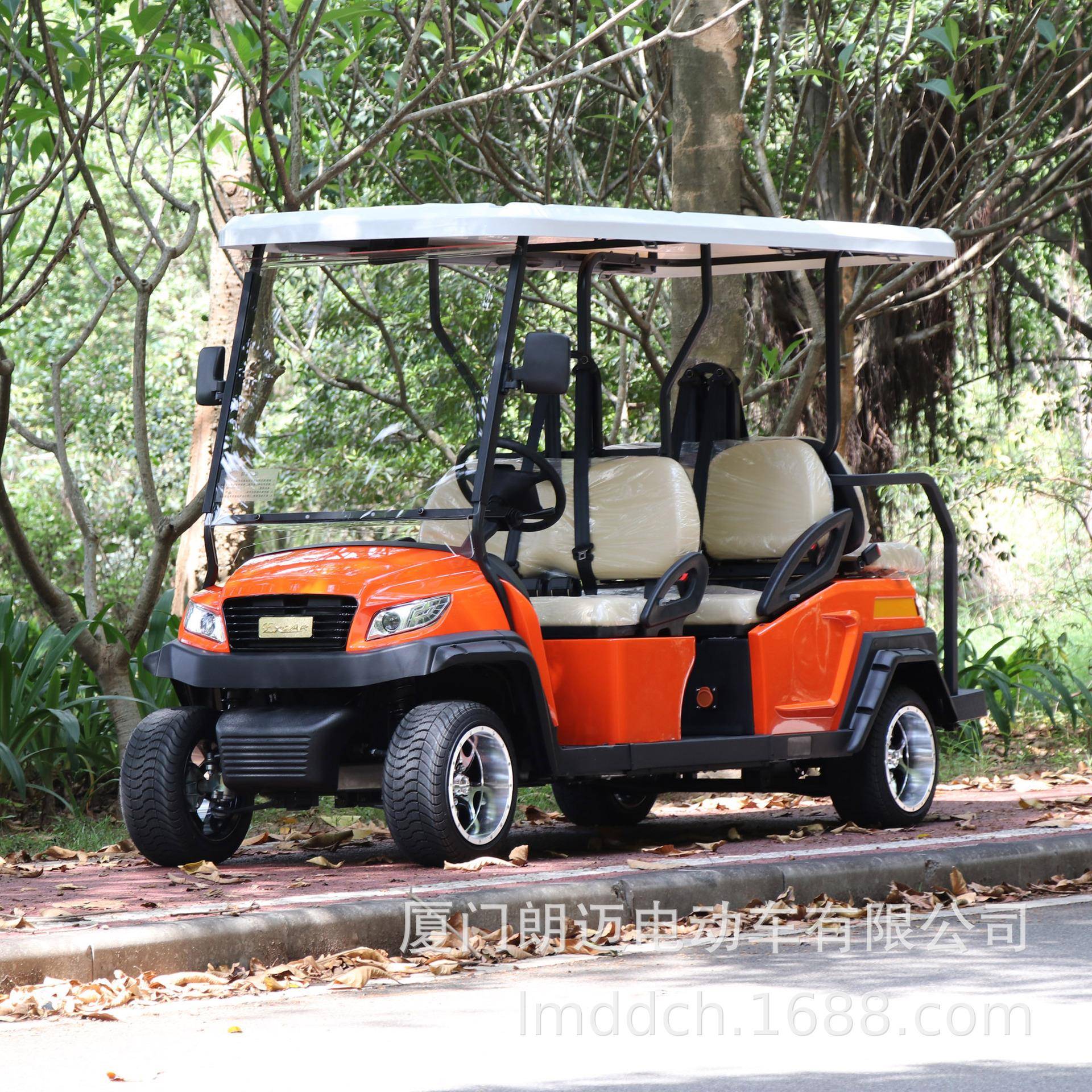 漳州4+2座电动高尔夫球车物业校园6座电动巡逻车园区代步工作车