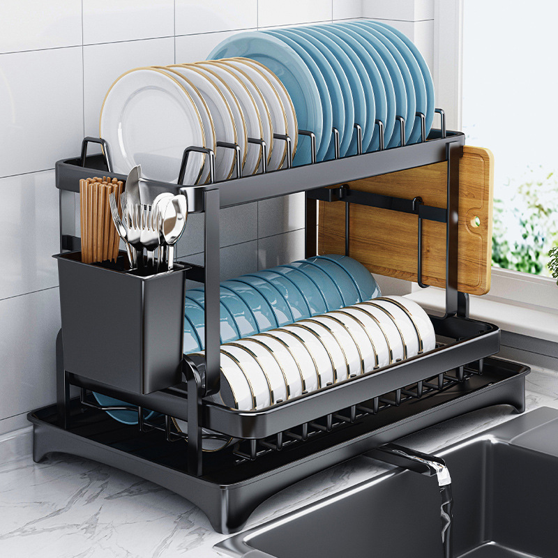 厨房沥水碗盘架水槽置物架洗碗槽碗筷收纳盒水池放碗碟收纳架碗柜