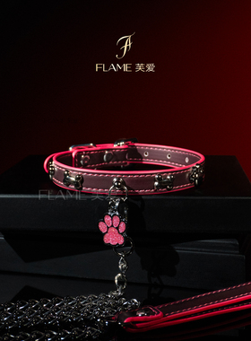 可爱温变小狗骨头项圈女choker时尚牵引项链情侣小众礼物
