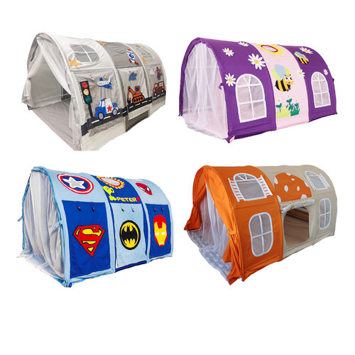 床上帐篷上下床幔布儿童保护床蓬拱门床童床隧道游戏屋儿童床布艺