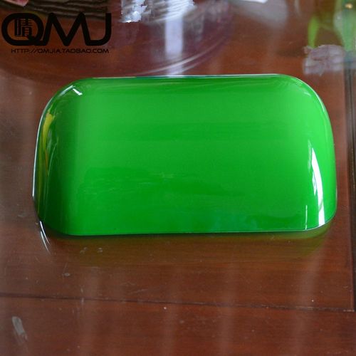 复古绿色枕头玻璃灯罩银行灯灯罩白色灯罩黄罩民国台灯PC塑料灯罩