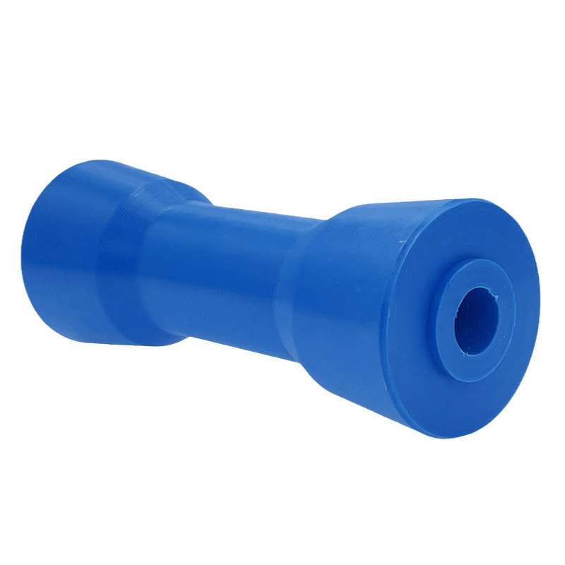 游艇拖车滚轮橡皮艇冲锋舟船用龙骨滑轮配件蓝色塑料件