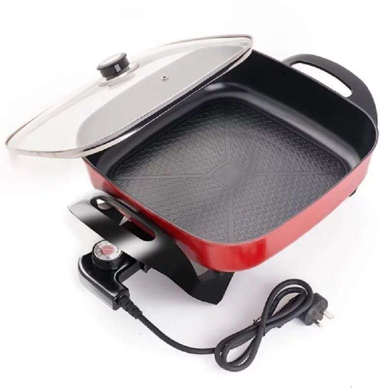 多功能家用电炒锅电火锅不粘锅学生宿舍炒菜电热锅煮饭一体小电锅