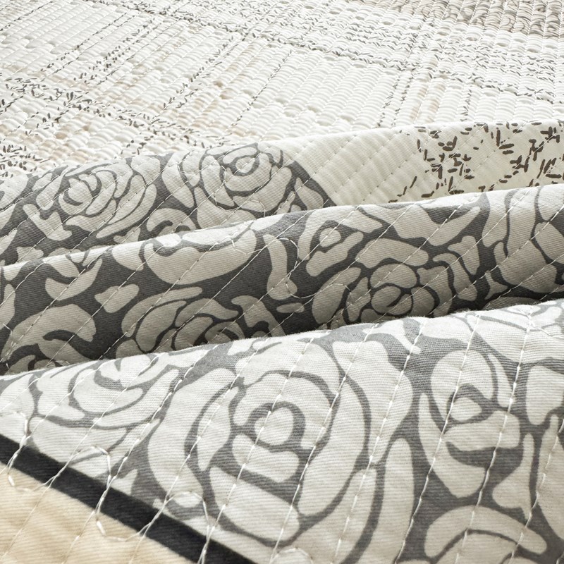 双面全棉床盖三件套加棉绗缝床单人学生宿舍软床垫子纯棉四季通用