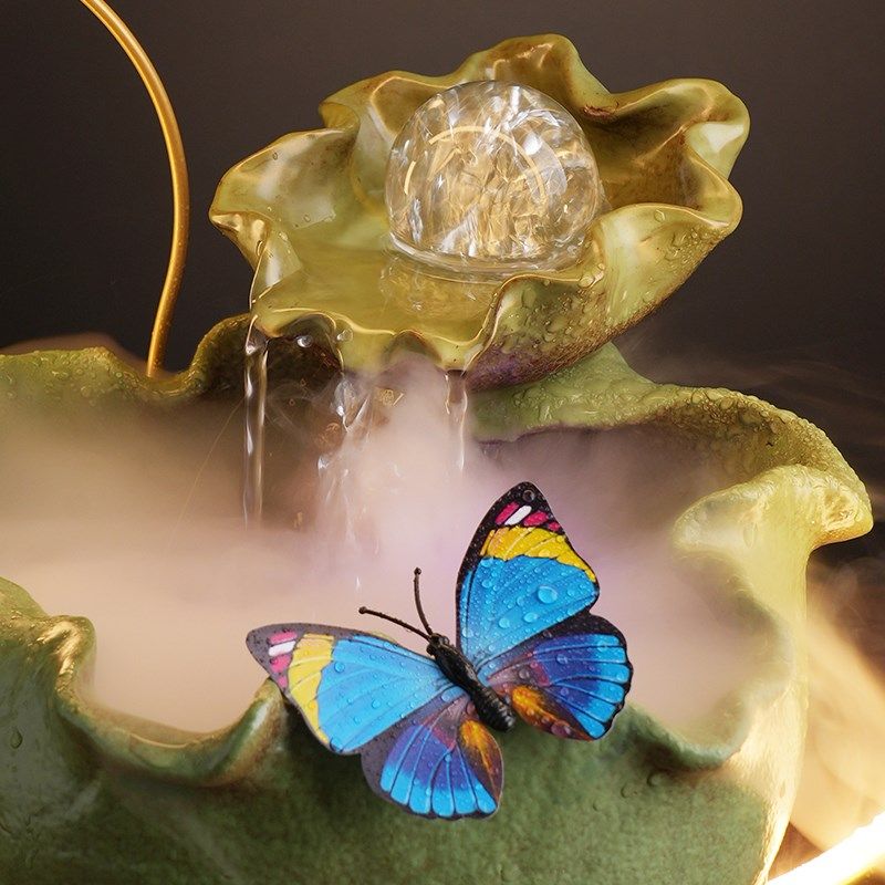 东方泥土 陶瓷流水家居摆件 新中式国风办公室客厅书房桌面装饰品,家居饰品,流水摆件,淘宝优惠券,粉丝福利购,淘宝优惠卷