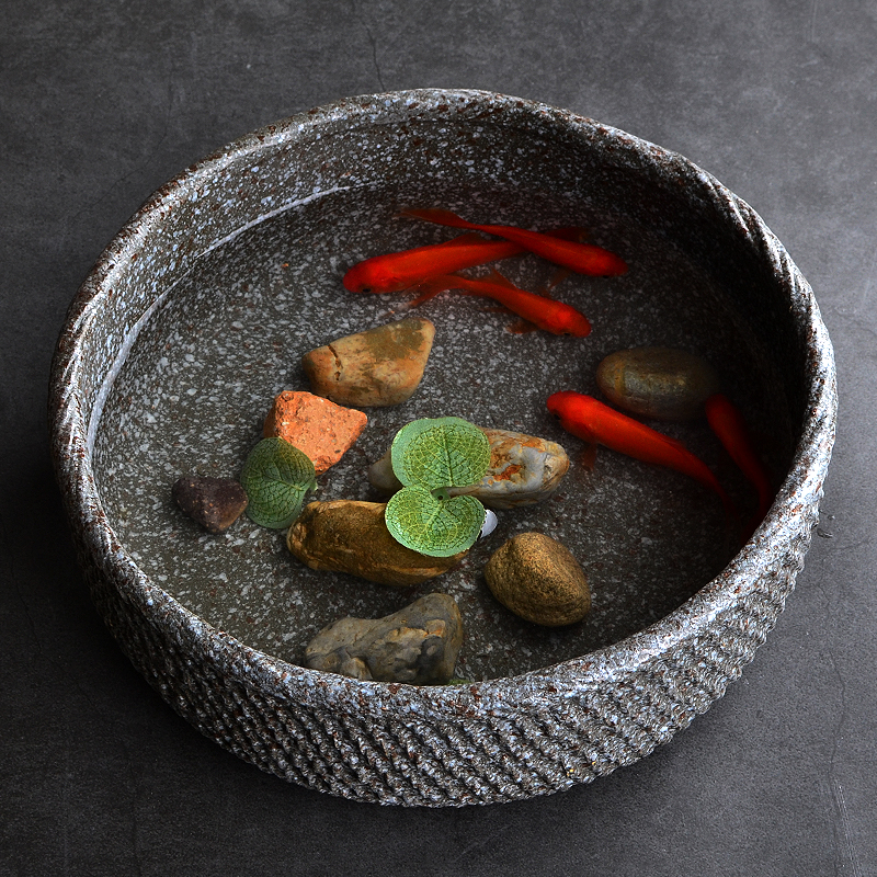 水仙花盆陶瓷大号无孔铜钱草碗莲睡莲水培植物盆室内多肉花盆容器