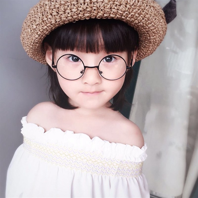 男女儿童眼镜框可爱无镜片男童女童宝宝圆形可爱框架小孩潮婴儿