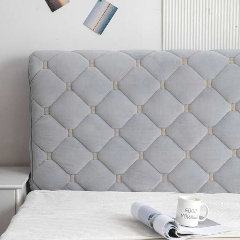 床头套罩2023新款床头罩弧形软包防尘床罩万能通用床靠背罩套简约