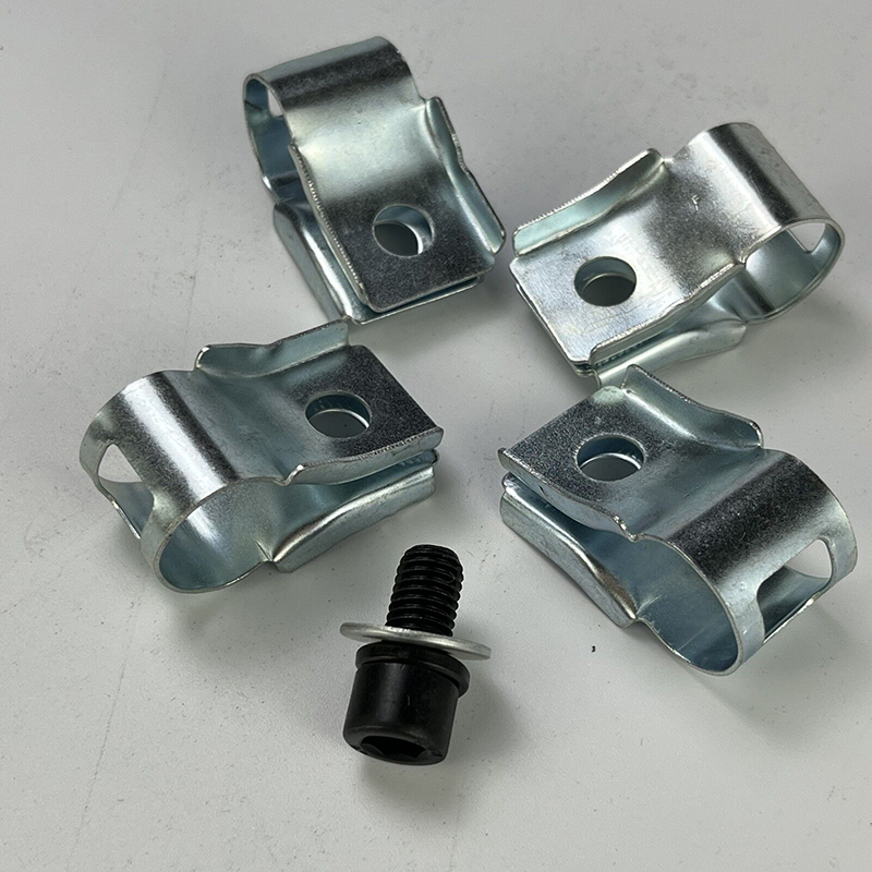 挖掘机配件徐工XE55/60 65/75/85D大臂油管夹油缸管卡4分铁管卡箍