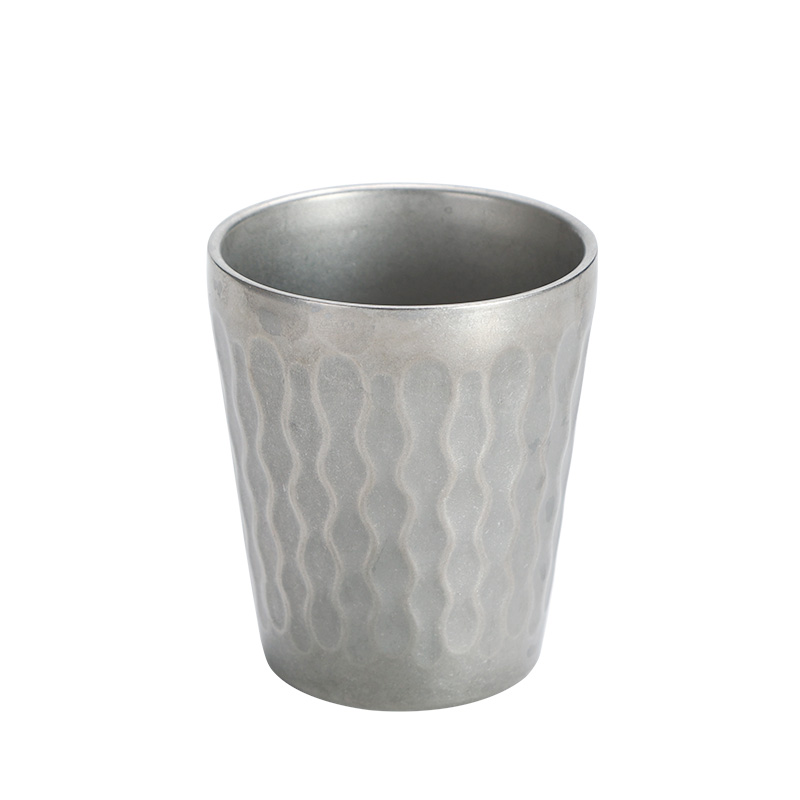 复古不锈钢茶杯工业杯怀旧啤酒杯水杯果汁杯工业杯饮料杯户外露营