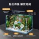 鱼缸水族箱超白玻璃客厅小型迷你桌面免换水家用小金鱼缸生态造景
