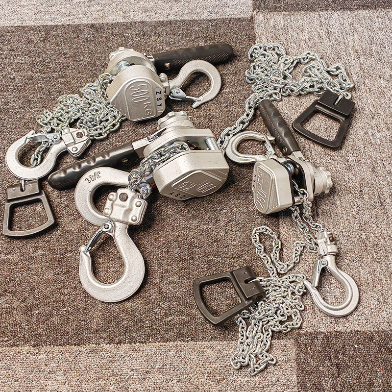 手扳葫芦小型0.25吨0.5T微型倒链铝合金手摇葫芦卡线紧线器拉紧器