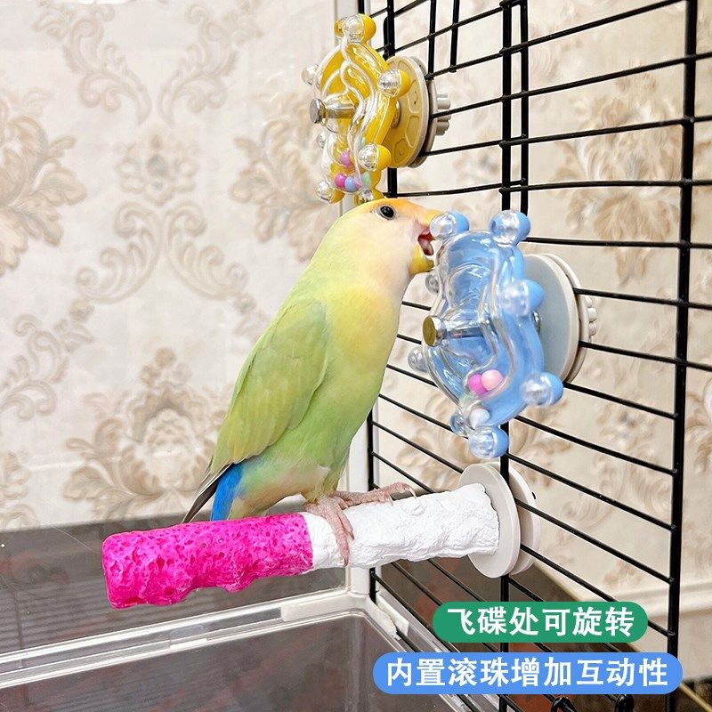 【新品】鹦鹉啃咬飞碟解压解闷玩具玄凤牡丹虎皮磨牙磨嘴攀爬拆家,宠物/宠物食品及用品,鸟玩具,淘宝优惠券,粉丝福利购,淘宝优惠卷