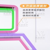 超市展示架情景道具货架顶层装 饰木盒美陈摆件彩色陈列六边形木盒