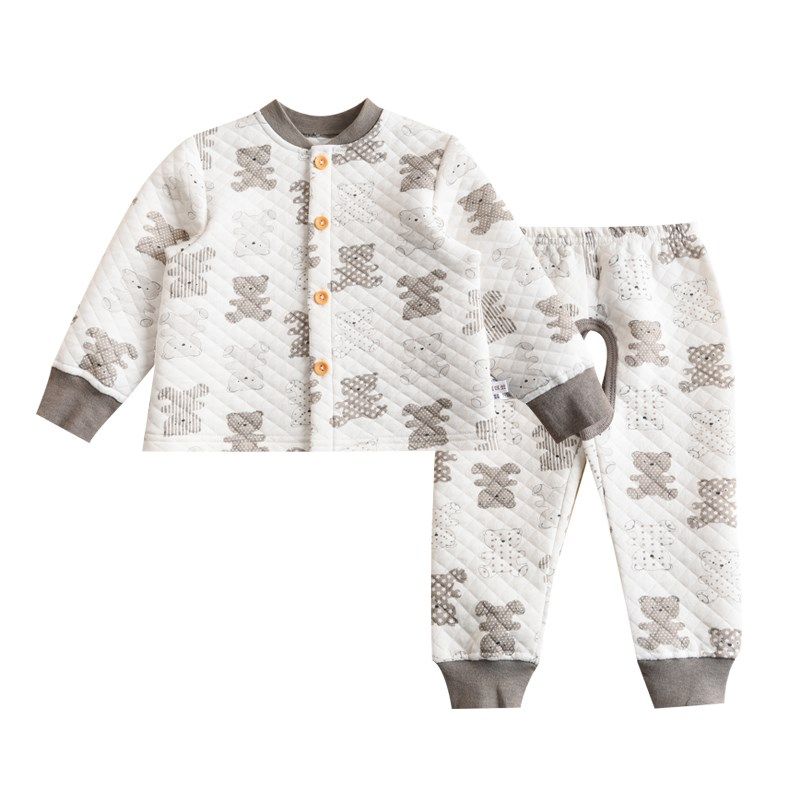 宝宝夹棉开衫上衣开裆裤子套装婴儿保暖内衣秋冬款薄棉a类打底,童装/婴儿装/亲子装,内衣套装,淘宝优惠券,粉丝福利购,淘宝优惠卷