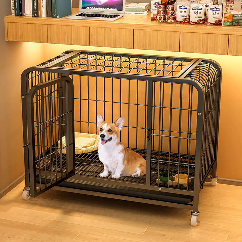 狗笼子小型犬室内折叠带厕所泰迪比熊中型犬柯基边牧宠物专用狗窝