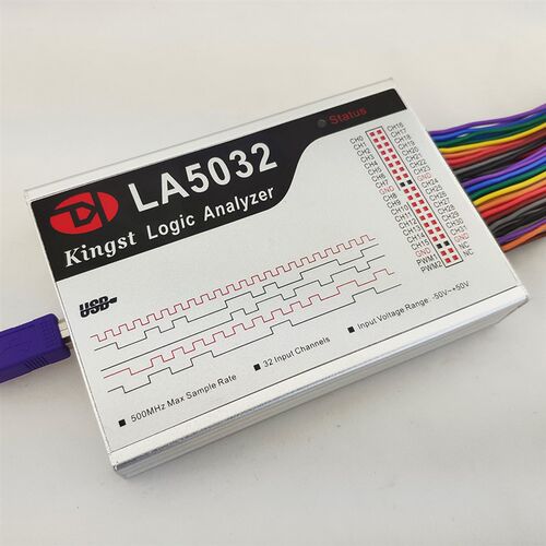 Kingst LA5032 usb 逻辑分析仪 32路全通道 500M采样率 分析仪
