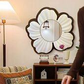 饰镜卧室梳妆镜 卫生间中古化妆镜客厅挂墙装 法式 复古浴室镜壁挂式