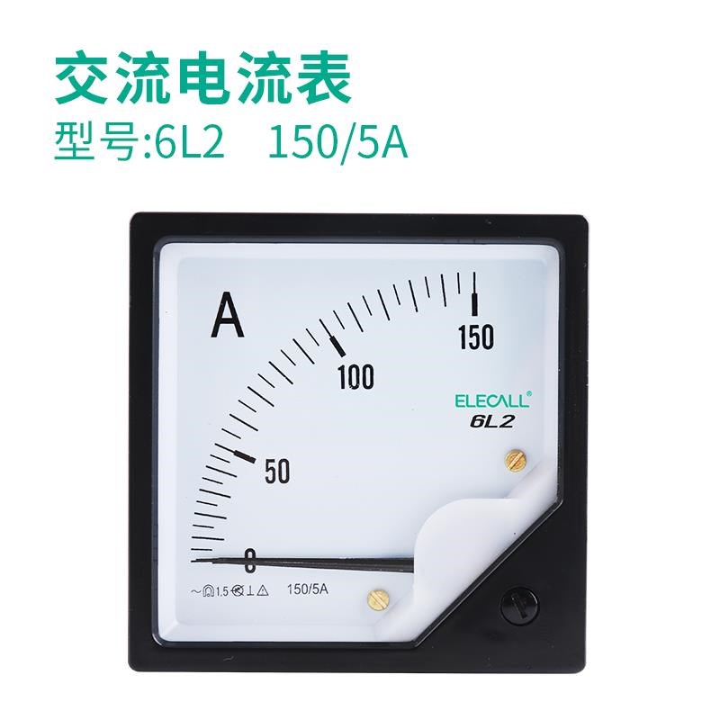 新款伊莱科交流机械指针式接互感器电流表6L2电T压表高精度直包邮