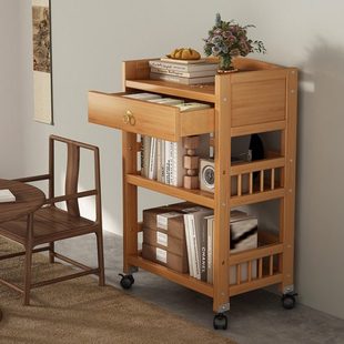 茶几客厅家用小茶桌沙发旁边的边柜移动茶台茶水柜边几置物架