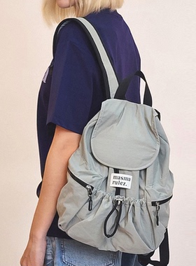 MASMARULEZ韩国正品现货迷你双肩包出游上班上学通勤女生背包灰色