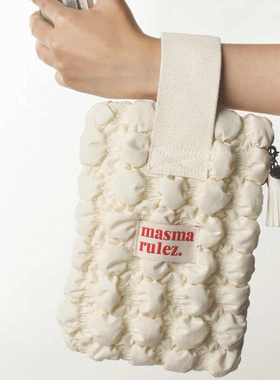 MASMARULEZ官方正品现货 帆布手腕包 strap pouch_Quilting Ivory