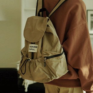backpack MASMARULEZ官方正品 flap 翻盖双肩包String Cocoa 现货
