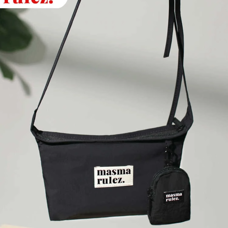 MASMARULEZ官方正品现货迷你单肩斜挎包Travel sacoche bag black,箱包皮具/热销女包/男包,托特包,淘宝优惠券,粉丝福利购,淘宝优惠卷