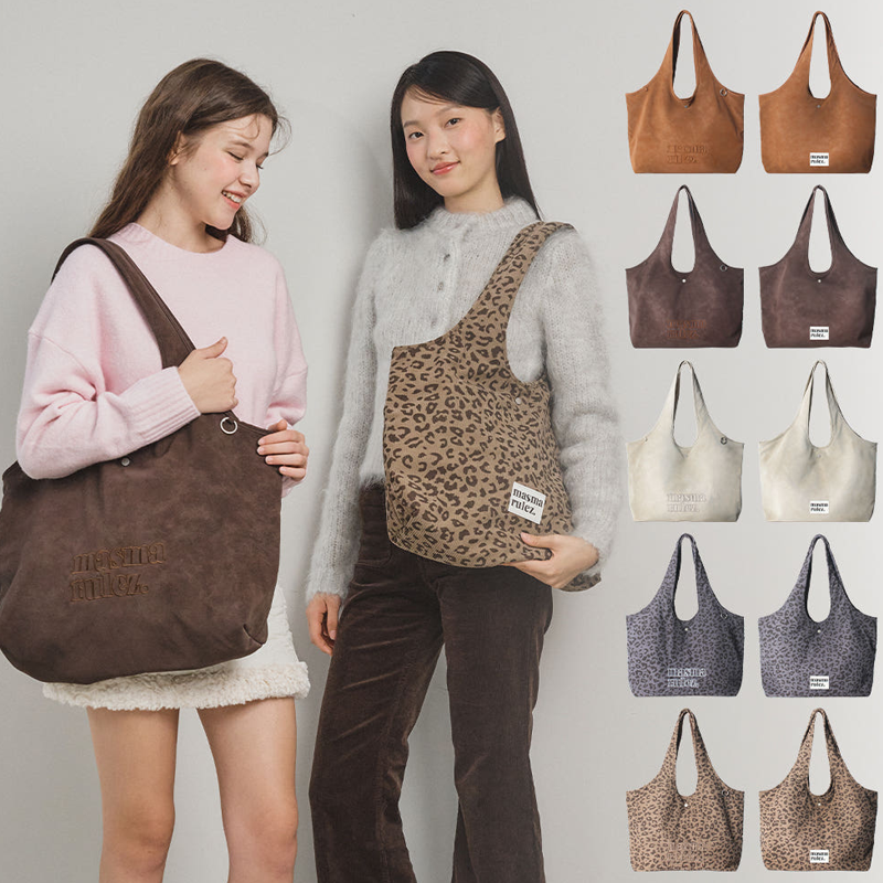 MASMARULEZ 正品宽松复古肩包豹纹通勤单肩包 人造革大容量腋下包