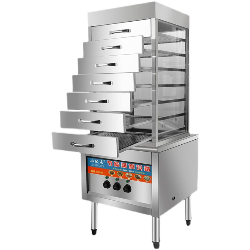 商用电加热台式玻璃蒸包柜早餐抽屉式蒸箱保温快速蒸炉燃气全自动,厨房电器,商用蒸炉/商用蒸包炉,淘宝优惠券,粉丝福利购,淘宝优惠卷