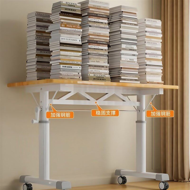 手动升降桌腿带滑轮长方形书桌架子电脑承重支架极简万向底座,住宅家具,桌腿/桌架,淘宝优惠券,粉丝福利购,淘宝优惠卷