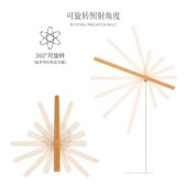 台灯书桌学习阅读护眼台灯床头灯充电实木护眼灯具