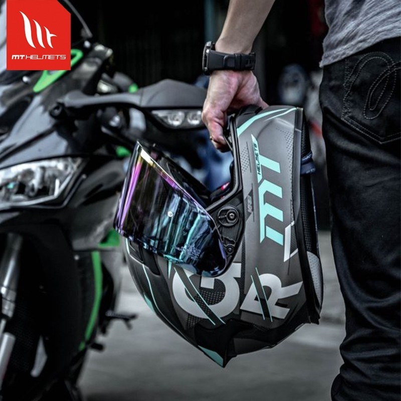 西班牙MT蛇纹碳纤维摩托车头盔全盔男女士四季机车赛车仿赛赛道盔
