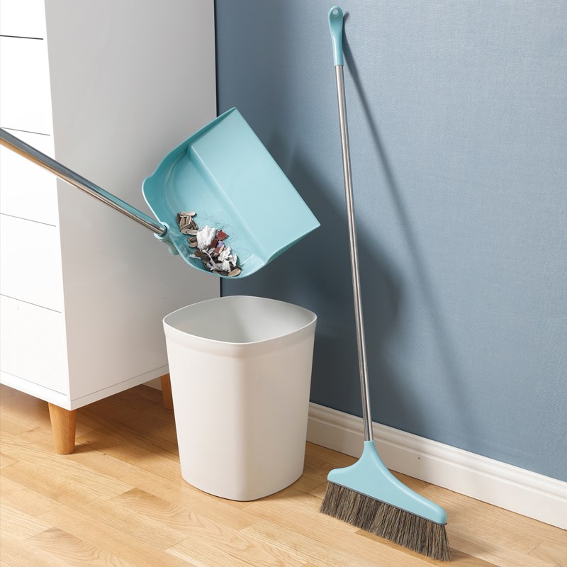 美丽雅侧倒垃圾铲套装猪鬃软毛扫把侧面倒贴地家用客厅畚斗组合