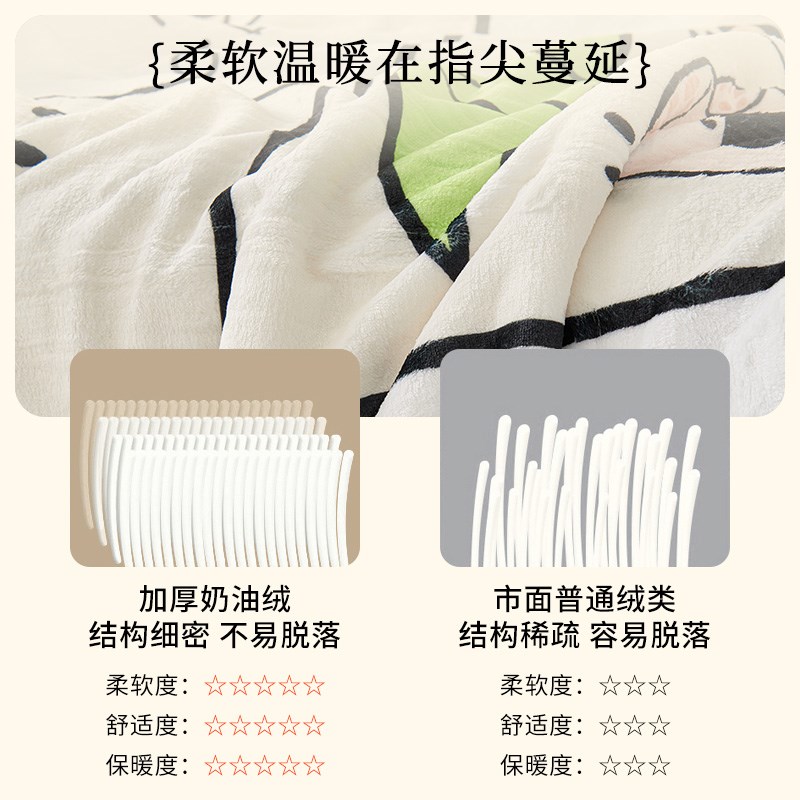 双层加厚毛毯办公室午睡奶油绒羊羔绒四季通用空调沙发盖毯小毯子
