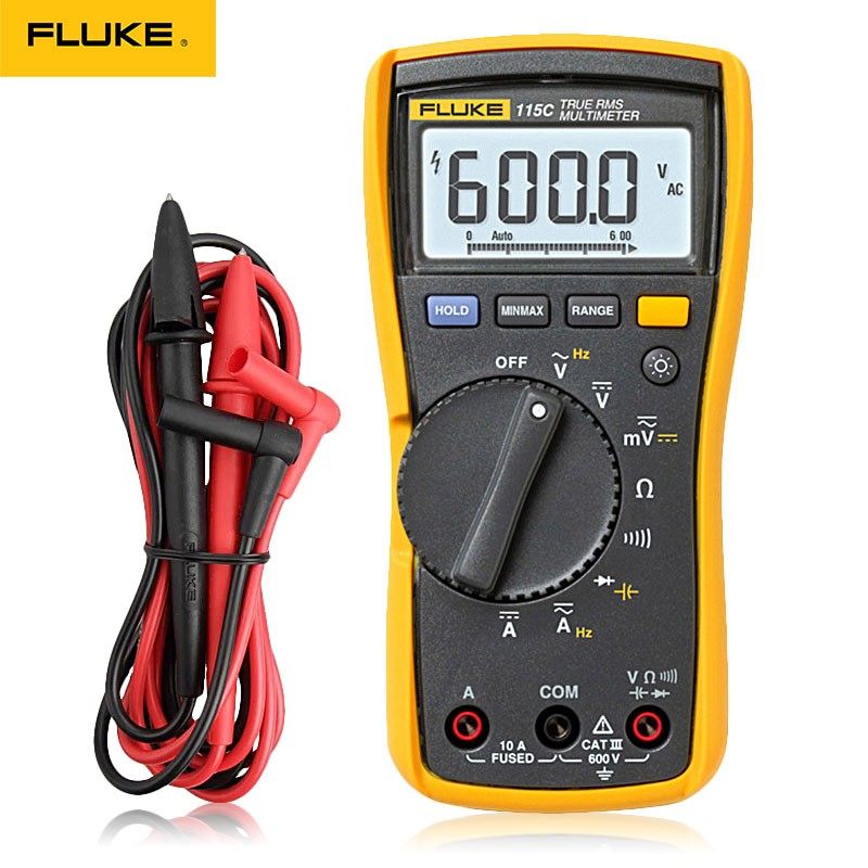 FLUKE福禄克数显式万用表F115cF116cF117c多功能高精度数字万能表