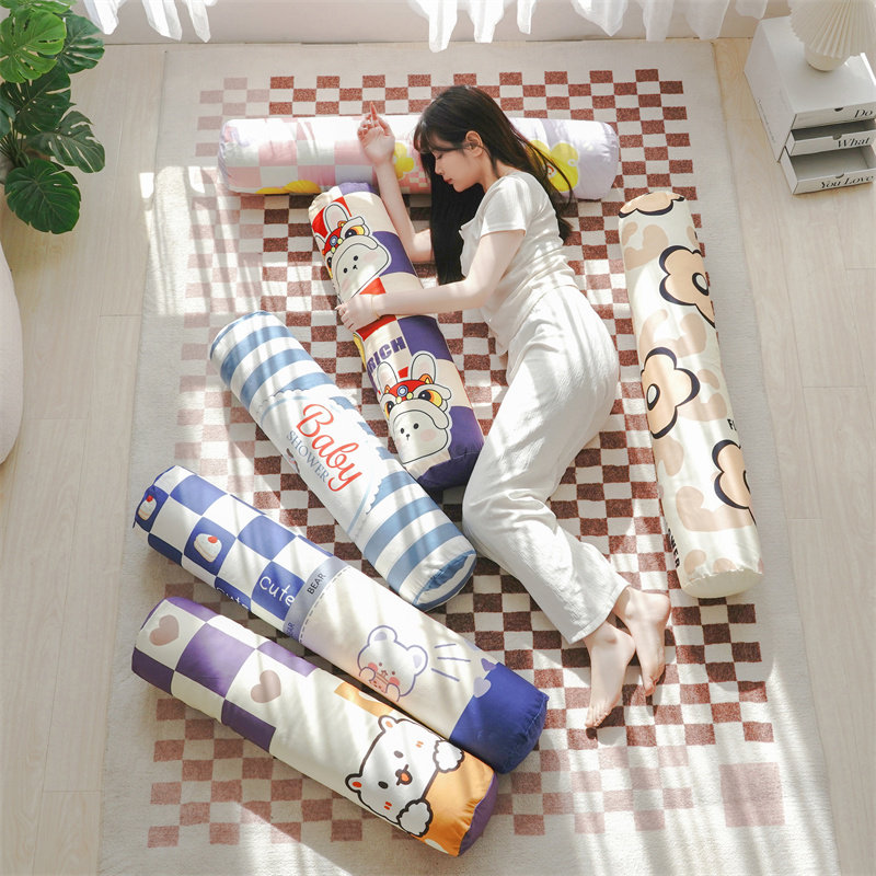 女生侧睡夹腿神器圆柱枕套床头娃娃抱睡男生款大长条抱枕床头靠垫