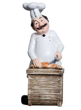 创意西餐厅装饰品摆件美式厨师人物酒柜咖啡馆甜品蛋糕店小公仔