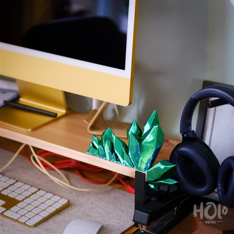 水晶装饰电视显示器拐角直角家居桌面摆件创意