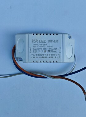 LED单色驱动镇流器隔离宽压镇流器8W12W24W48W 80W瓦单色吊灯驱动