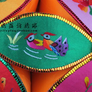 包邮广西靖西旧州壮族纯手工玉玲珑25cm30片绣球挂饰壮锦礼品