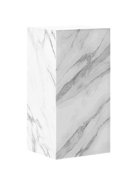 白色石墩展台摆件客厅售楼部艺术装饰品展示台商场大理石雕塑底座