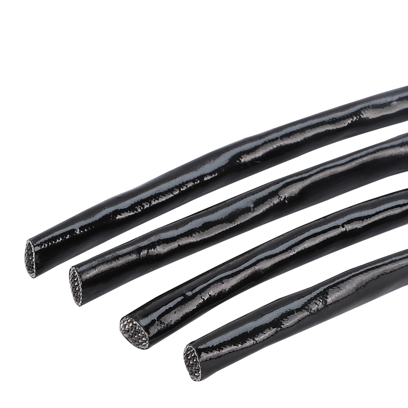 黑色黄蜡管电线绝缘软套管穿线玻璃纤维管阻燃耐高温防火黄腊管