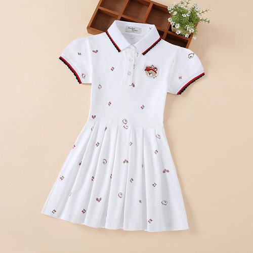 女童连衣裙短袖2021夏装童装新款儿童宝宝纯棉裙子女孩公主裙夏季