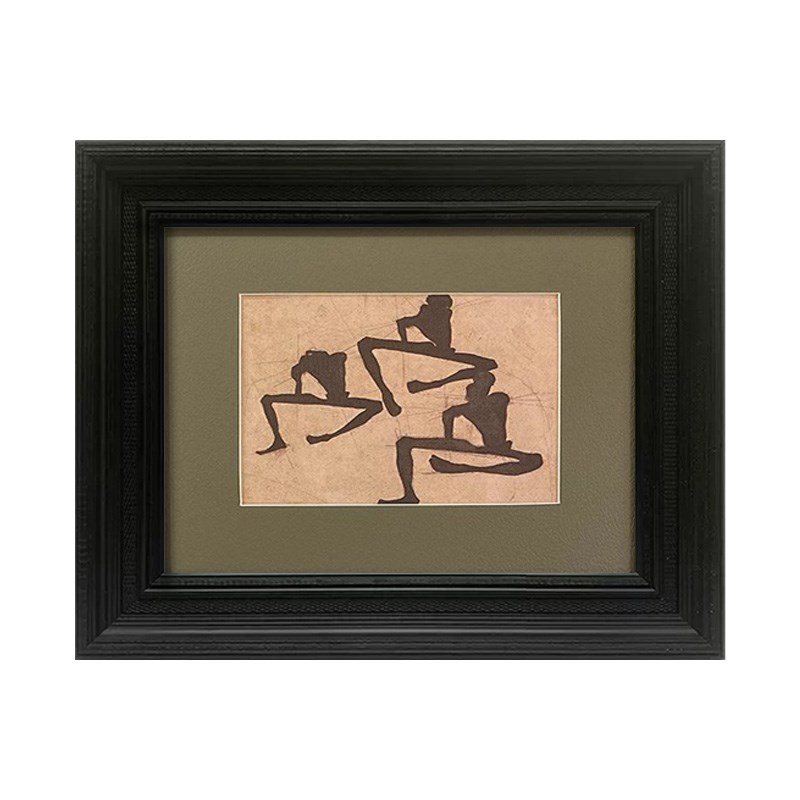 《思考者》席勒法式复古艺术中古风客厅装饰画高级感小众抽象挂画