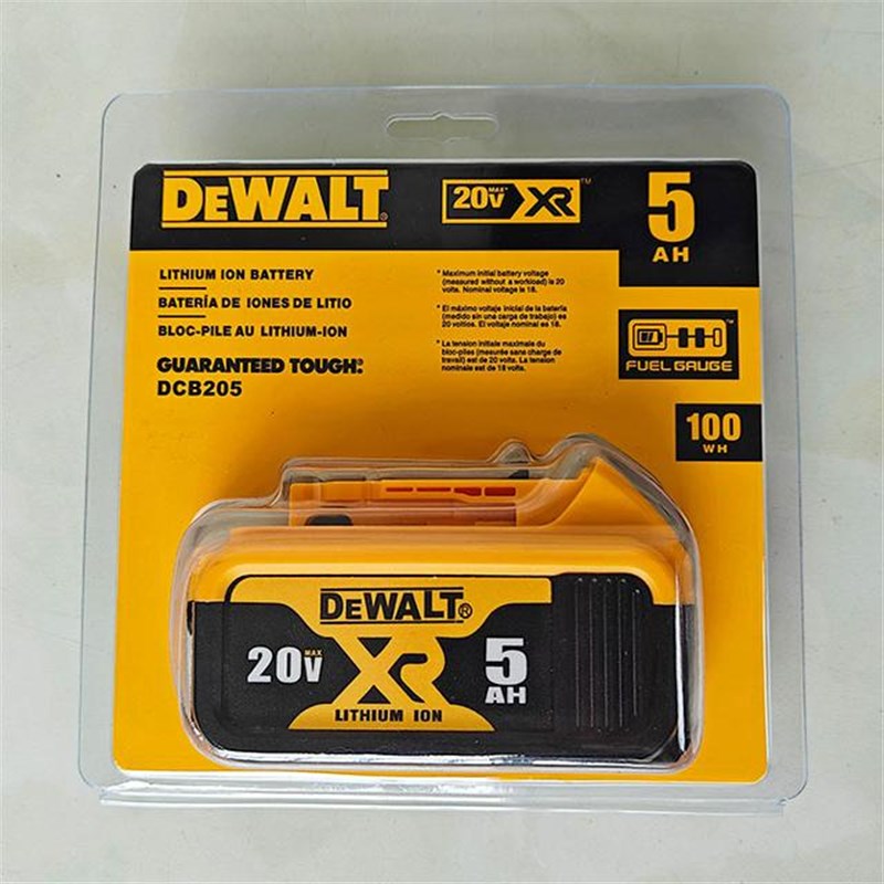 原装DEWLT/得伟20V5.0h锂电池DCB205电池电动工具电钻扳手